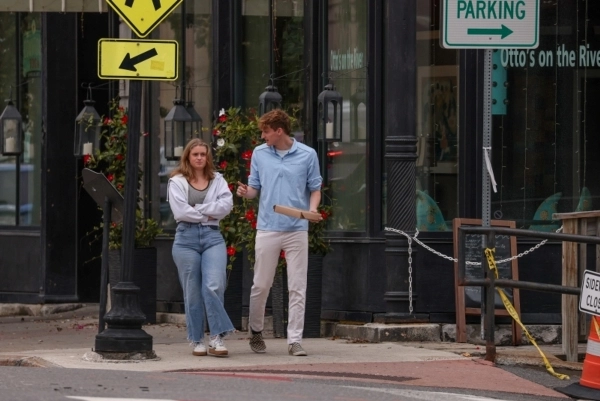 Community gathering in downtown Augusta