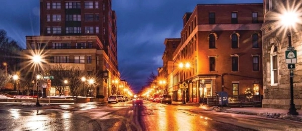 People enjoying downtown Augusta